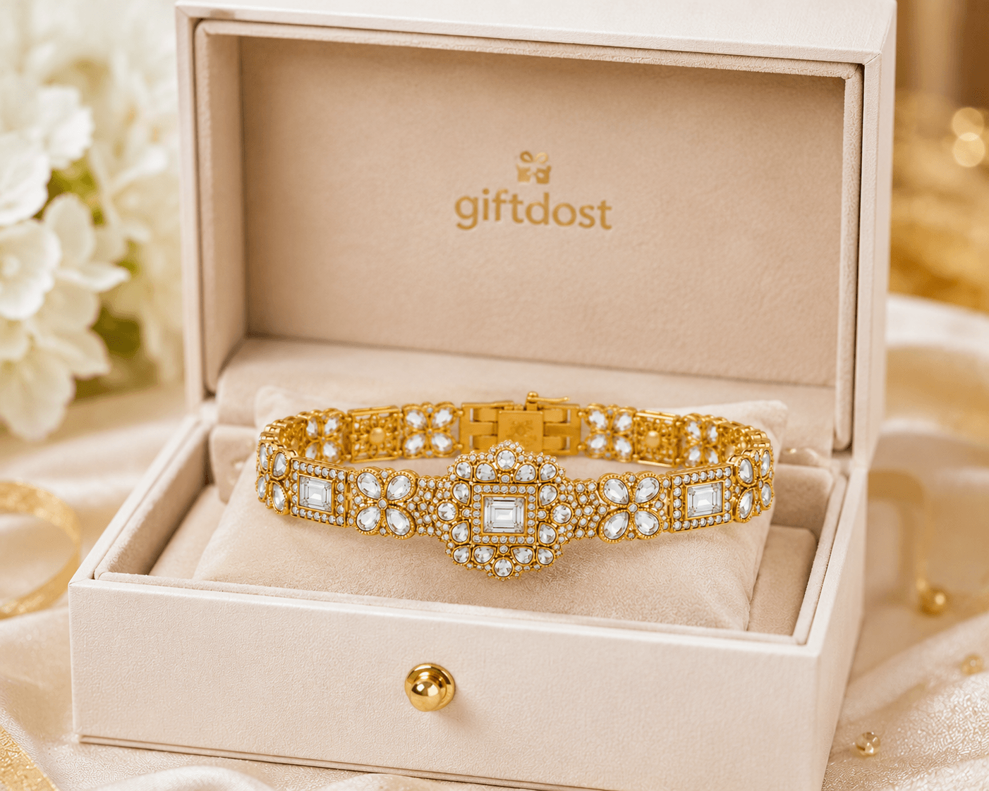 Bhumika Moissanite Luxe Designer Bracelet
