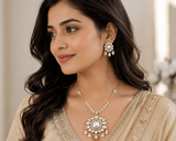 Tanvi Pearl Polki Luxe Pendant Set