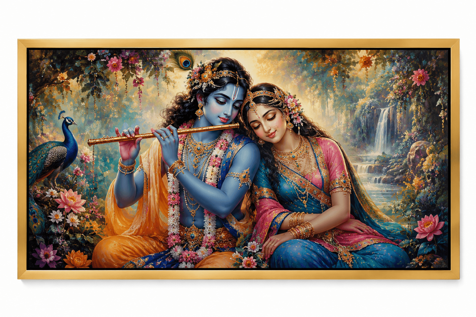 Divine Radha Krishna Premium Acrylic Wall Art