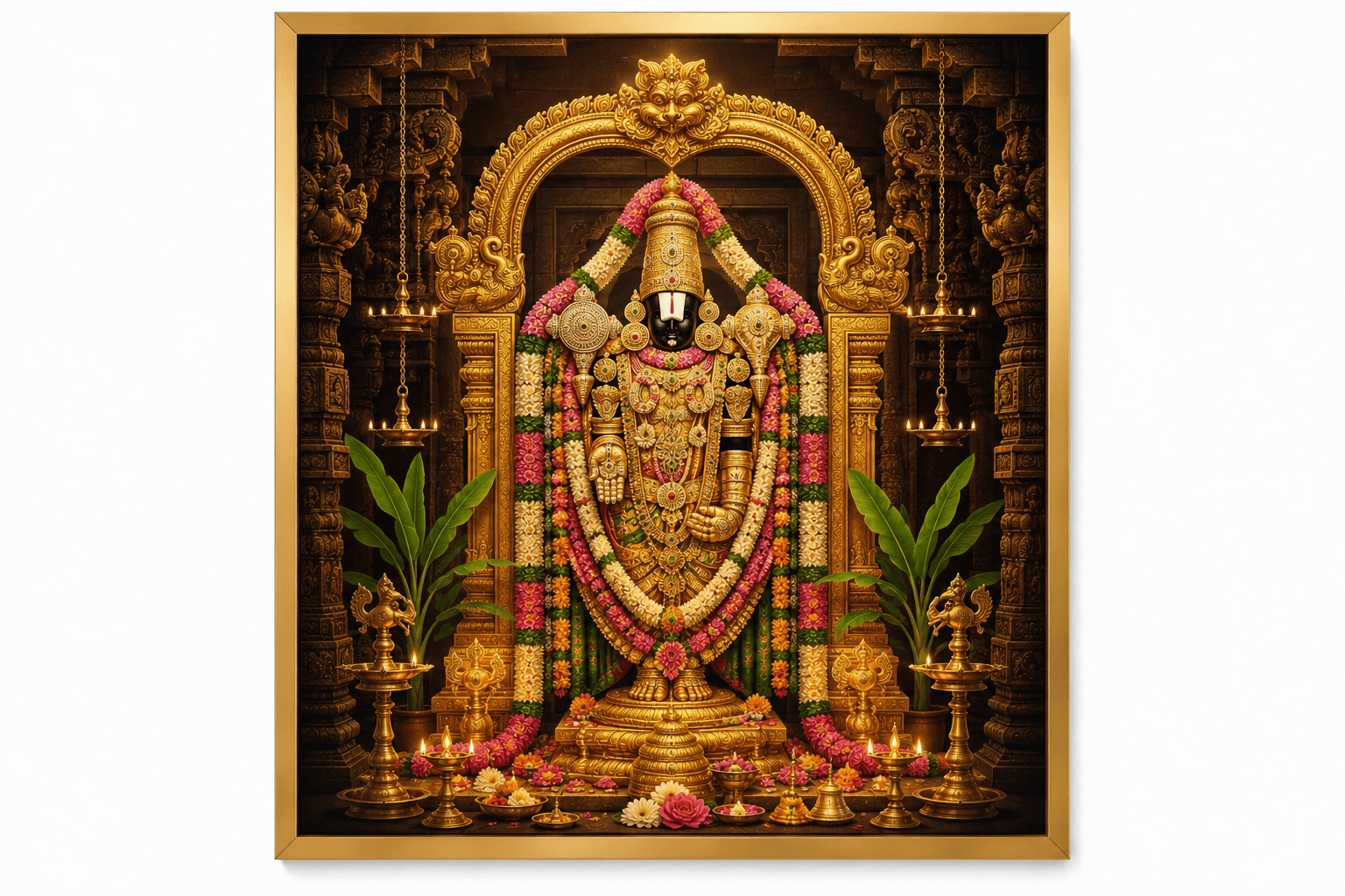 Divine Lord Venkateswara Swamy Premium Acrylic Wall Art