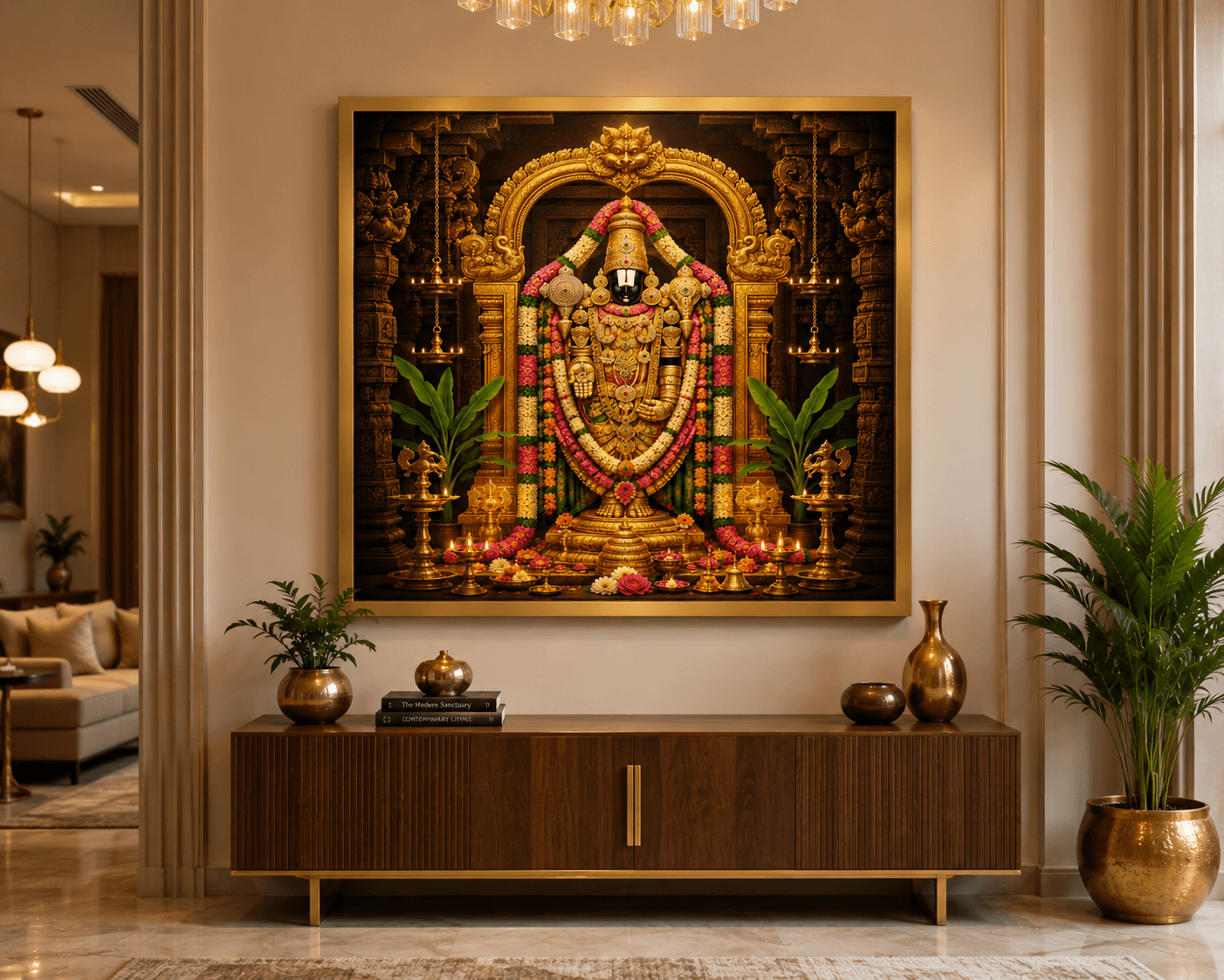 Divine Lord Venkateswara Swamy Premium Acrylic Wall Art