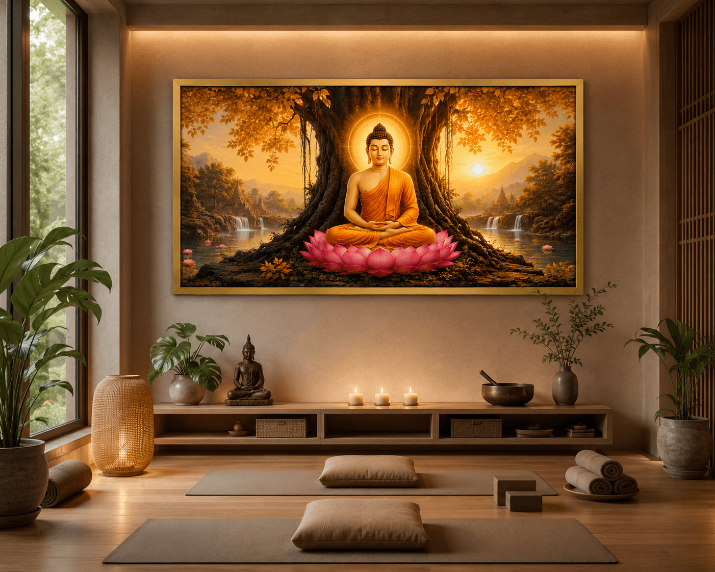 Radiant Buddha Premium Acrylic Wall Art