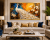 White Peacock Premium Acrylic Wall Art