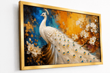 White Peacock Premium Acrylic Wall Art