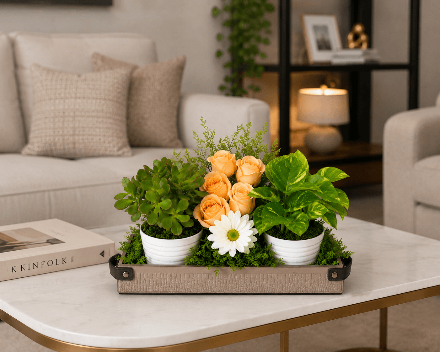 Green Babies & Floral Beauties Gift Tray