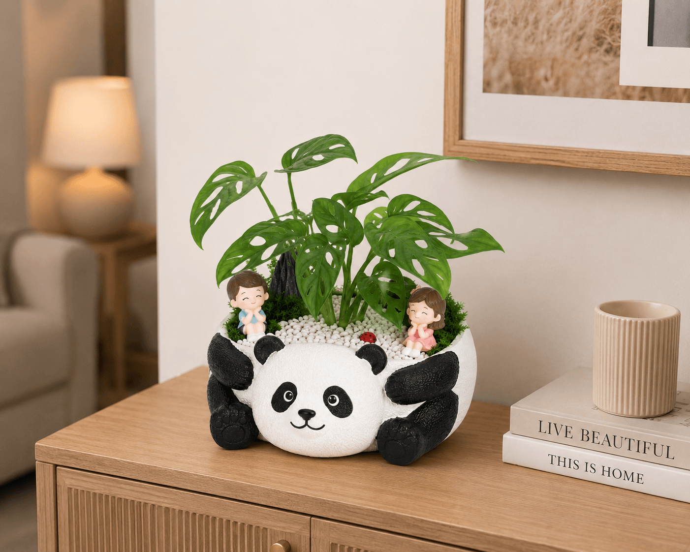 Panda Dreamscape Monstera Planter