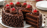 Cherry Chocolate Truffle Celebration Cake