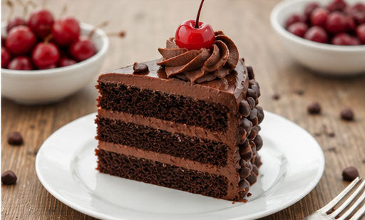 Cherry Chocolate Truffle Celebration Cake