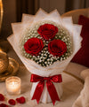 Classic 3 Red Rose Bouquet