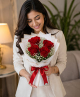 Classic 4 Red Rose Bouquet