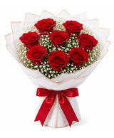 Classic 8 Red Rose Bouquet