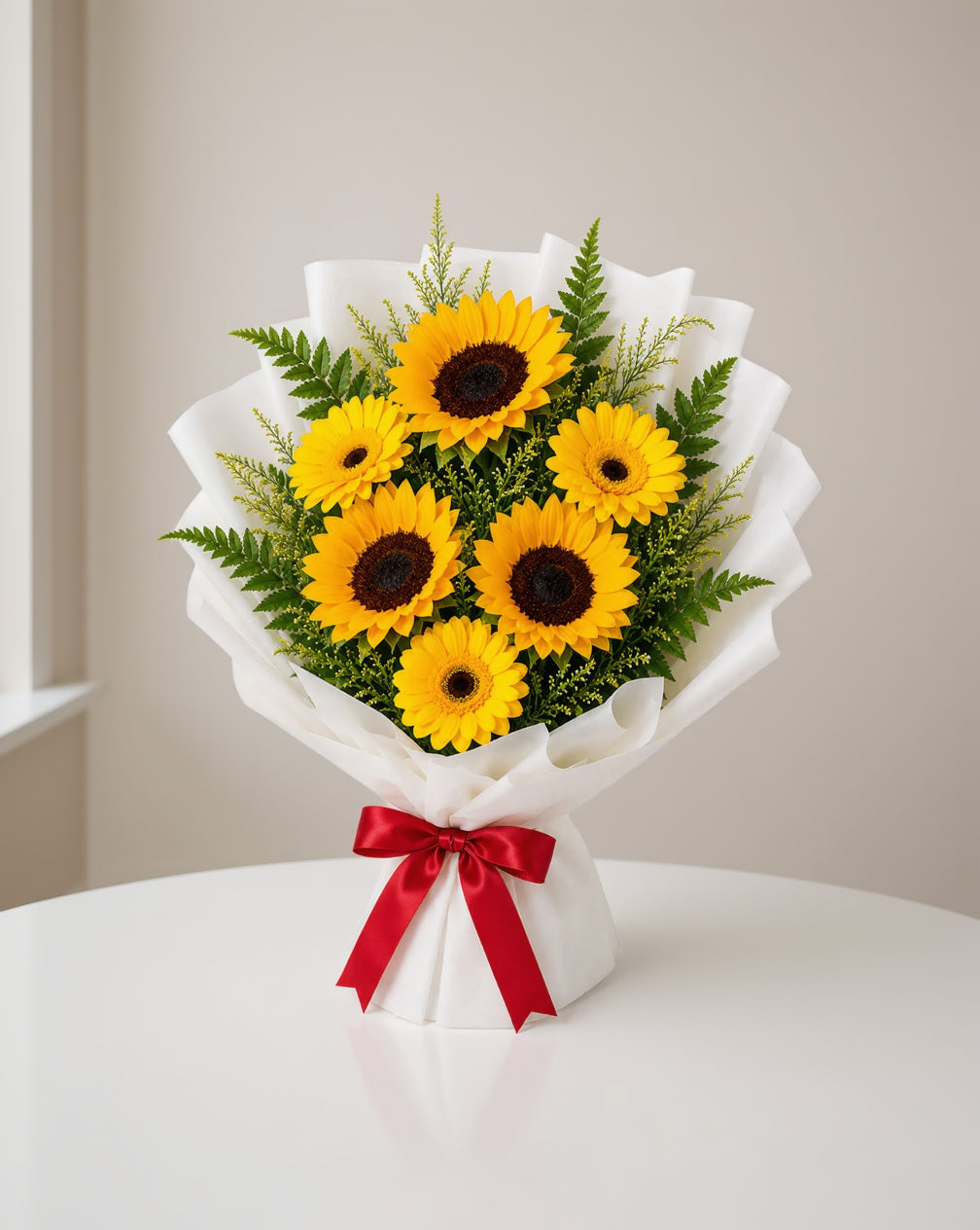 Corset-Style Sunflower Bouquet