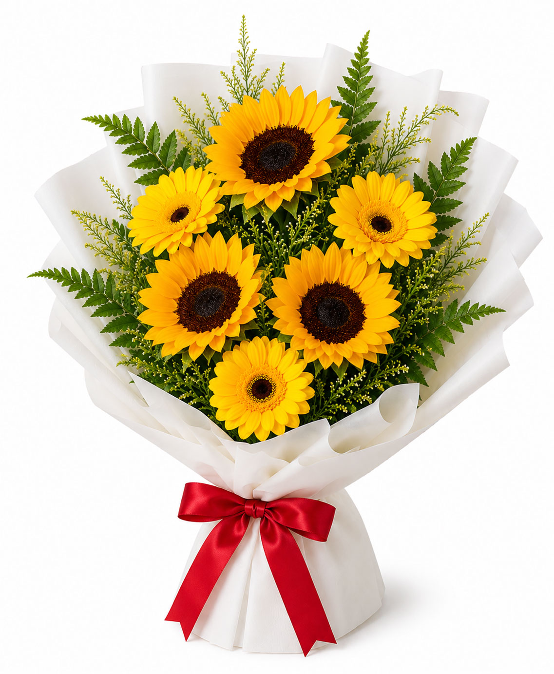Corset-Style Sunflower Bouquet