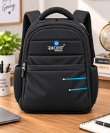 Decent World Black School & Daily Use Backpack