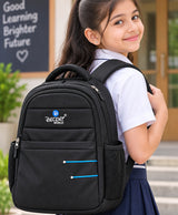 Decent World Black School & Daily Use Backpack