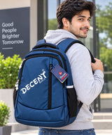 Decent World Blue Campus Rider Backpack