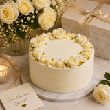 Dreamy White Chocolate Wedding Cake