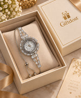 Elegant Crystal Bracelet Watch for Women