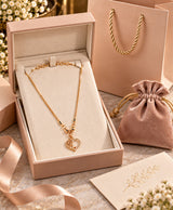 Elegant Gold-Tone Heart Pendant Necklace
