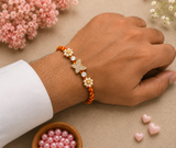 Elegant Butterfly Pearl Designer Rakhi