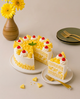 Fresh Pineapple Delight Cream Cake