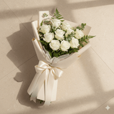 Ivory Bliss Rose Bouquet
