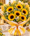 Get Well Sunflower Bouquet – 6 Sunflowers
