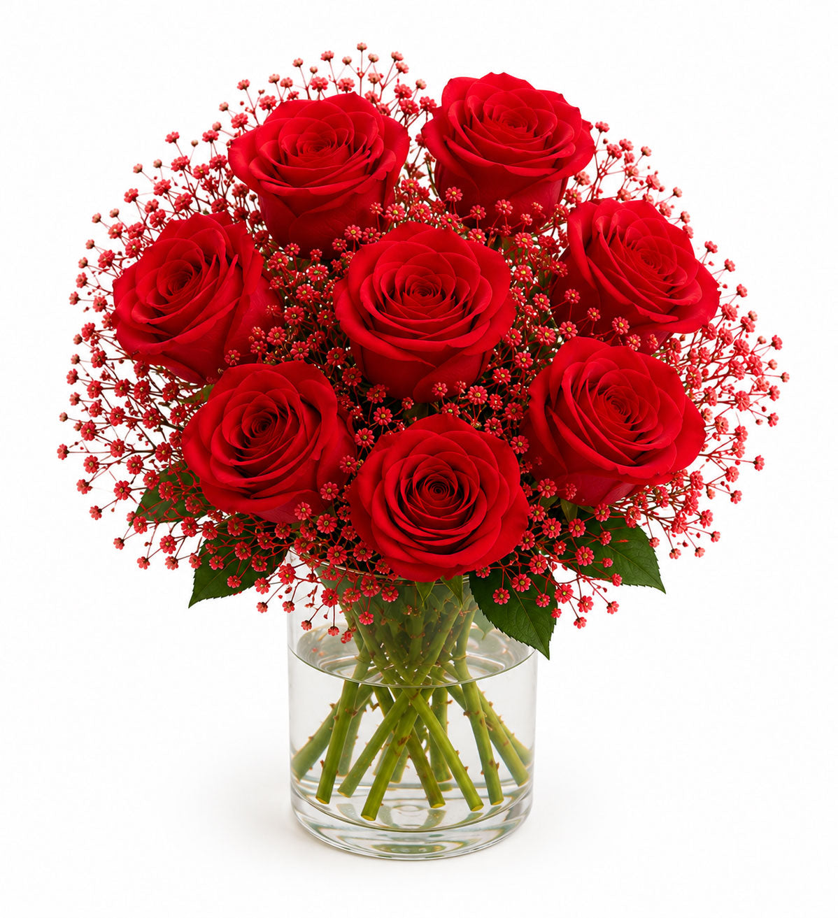 Glass Full of Red Rose