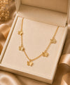 Gold-Tone Butterfly Charm Necklace