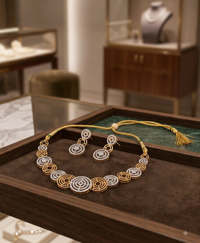 Golden Halo Harmony Jewellery Set