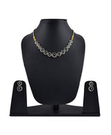 Golden Spiral Crystal Necklace, Earrings, Bracelet & Ring Set
