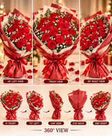 Grand Red Rose Bouquet – 24 Red Roses