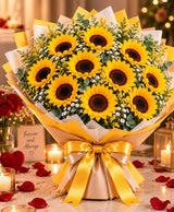 Grand Sunflower Bouquet – 12 Sunflowers