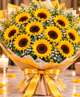 Grand Sunflower Bouquet – 12 Sunflowers