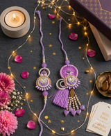 Gulabo Royal Pearl Rakhi Set
