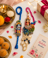 Krishna Leela Divine Rakhi Set
