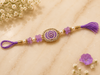 Lavender Pearl Butterfly Designer Rakhi