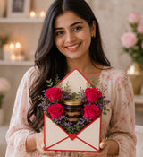 Love Letter Blooms N Choco Jar Cake