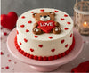 Love Teddy Valentine Cake