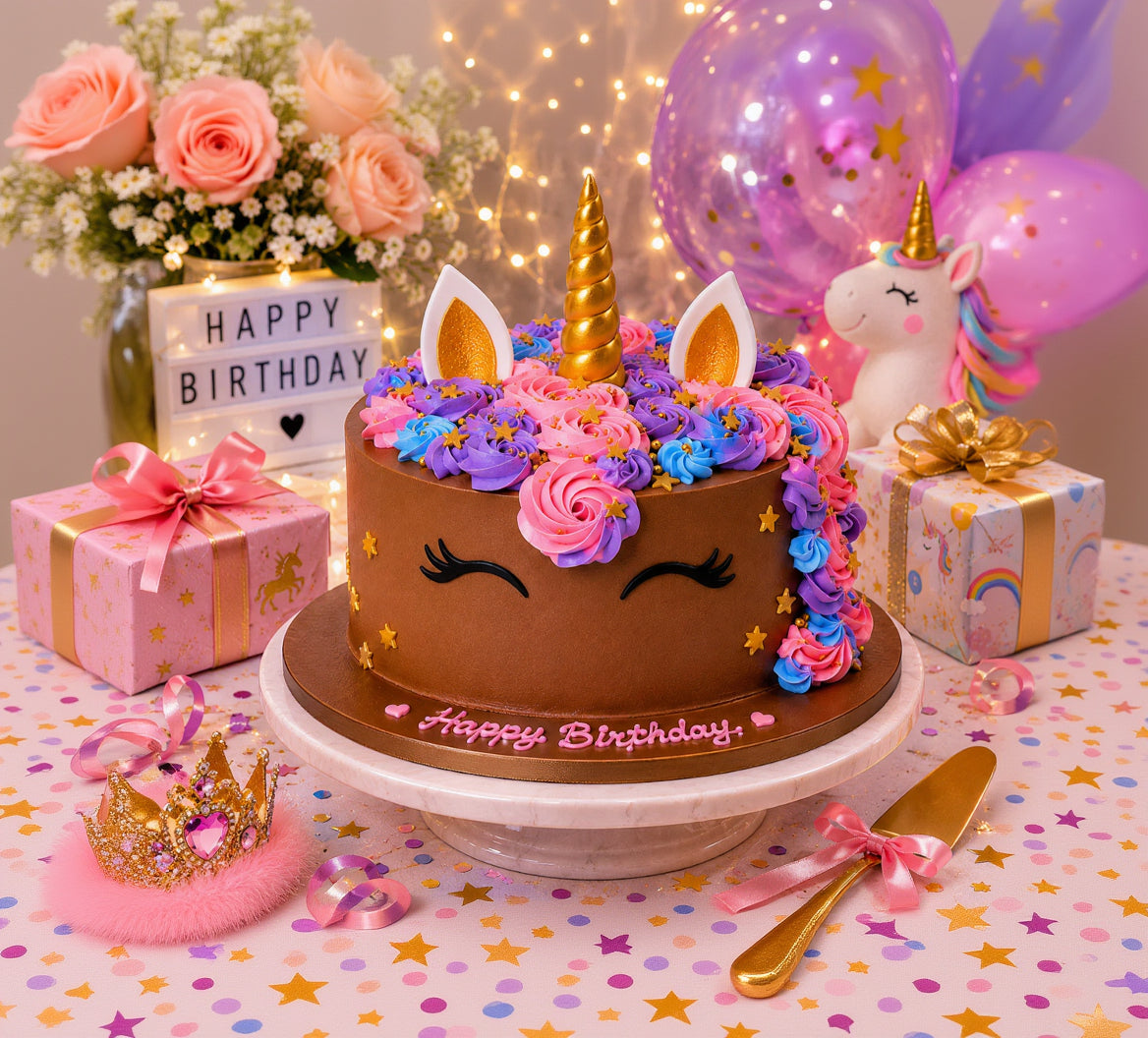 Magical Unicorn Chocolate Cake – 1 Kg