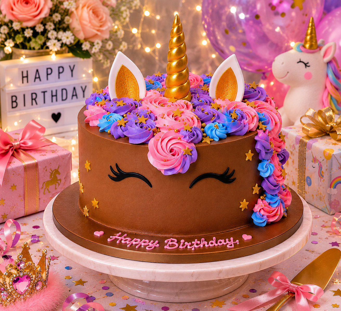 Magical Unicorn Chocolate Cake – 1 Kg