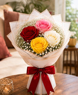 4 Mixed Rose Bouquet