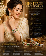 Multicolour Floral Meenakari-Style Bangle Set