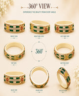 Multicolour Pearl & Stone Designer Bangle