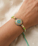 Pastel Evil Eye Beaded Designer Rakhi