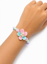 Pastel Floral Pearl Designer Rakhi
