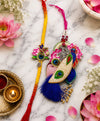 Peacock Pearl Rakhi Gift Combo