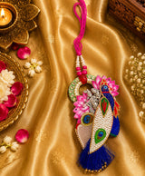 Peacock Pearl Rakhi Gift Combo