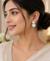 Pearl Halo Mother-of-Pearl Stud Earrings