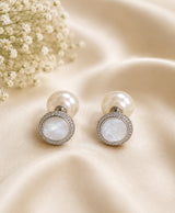 Pearl Halo Mother-of-Pearl Stud Earrings